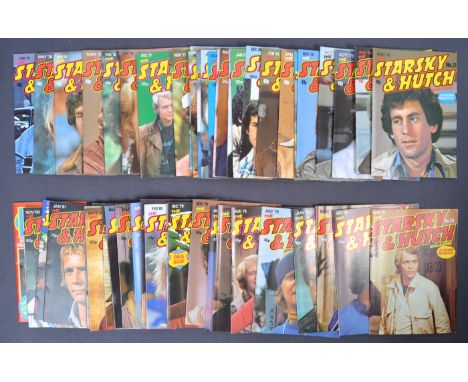A collection of original vintage 1970's-1980's Starsky &amp; Hutch monthly magazines comprising of issues 1-52 (missing 45 an