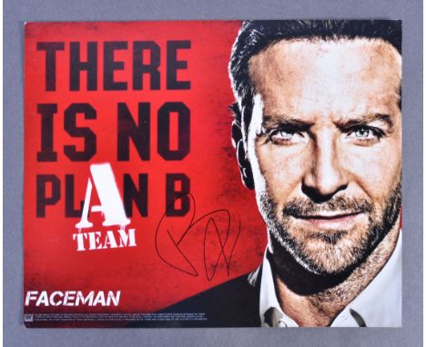 Bradley Cooper - American Actor - The A Team - rare signed 8x10" promotional colour photograph from the 2010 remake of the cl