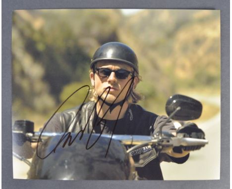 Charlie Hunnam - English Actor - Sons Of Anarchy - fantastic 8x10"&nbsp; autographed photograph from the series. Signed by Hu