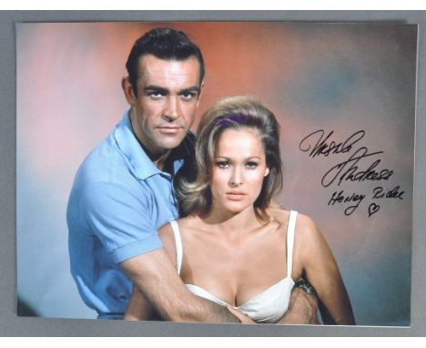 Ursula Andress - Swiss Model &amp; Actress - impressive large 16x12" colour photograph of Andress alongside Sean Connery in J