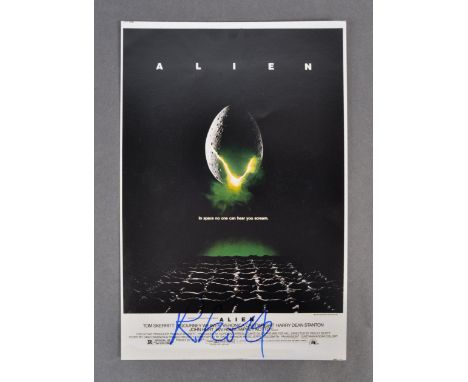 Alien - Ridley Scott - English Filmmaker - rare autographed 8x12" poster photograph from ' Alien '. Signed neatly to the edge