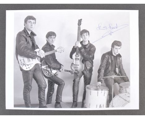 The Beatles - Pete Best -&nbsp;English musician and member of The Beatles - autographed 8x10" black and white paper photograp