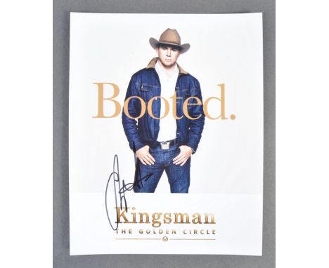 Channing Tatum - American Actor - Kingsman The Golden Circle - a superb autographed 8x10" colour promotional photograph from 