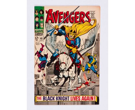 Avengers 48 (1968). Cents copy, light 2 ins moisture stain by top spine across front/back cover [vfn-]. No Reserve