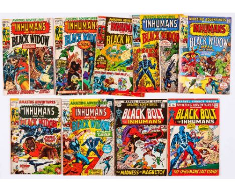 Amazing Adventures (1970-72) 1 cents copy, 3-10. Cream/light tan pages, exterior staple rust [vg/vg+] (9). No Reserve