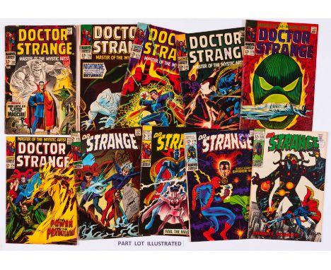 Doctor Strange (1968-69) 169-183. Cream/light tan pgs, exterior staple rust, #169; 2 extra staples [gd-], balance [gd-vg/vg] 