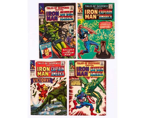 Tales of Suspense (1966) 81-84. (# 82-84 cents copies). Cream/light tan pages, # 81, 82 [vfn], 83 [vfn/nm], 84: ¼ ins top spi