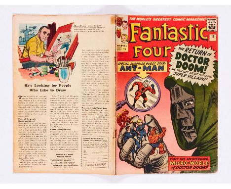 Fantastic Four 16 (1963). Cream/light tan pages, rusty exterior staples [gd-vg]. No Reserve