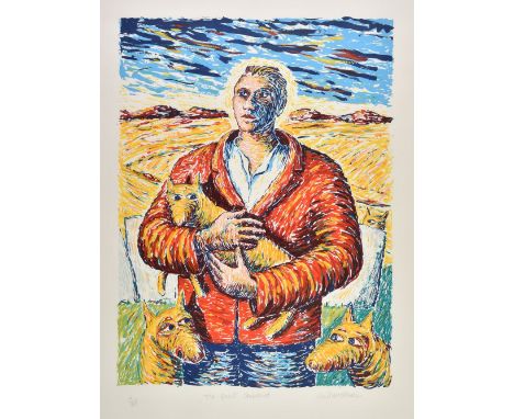 * MacPherson (Neil, 1954-). The Quiet Shepherd, colour lithograph, signed, titled and numbered 11/50, image size 71.5 x 53 cm