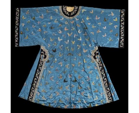 * Chinese Robe. A Chinese silk robe from the family of Sir Thomas Francis Wade, mid-late 19th century, a fine and heavy robe 