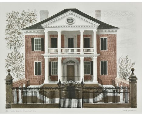 * Gentleman, David, 1930-, Miles Brewton House, Charleston (from The Charleston Suite), 1971-72, colour lithograph on thick w