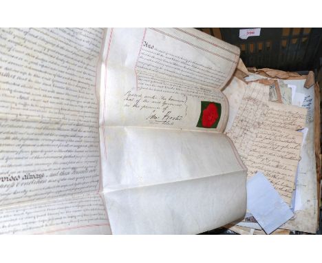 A miscellaneous selection of 18th and 19th century manuscript and printed ephemera of Macclesfield interest, including cheque