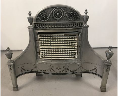 A vintage Belling &amp; Co metal framed electric fire #915.  With turned finial detail and swag decoration to front.  Approx.