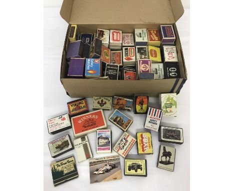 A quantity of assorted vintage matchboxes.  