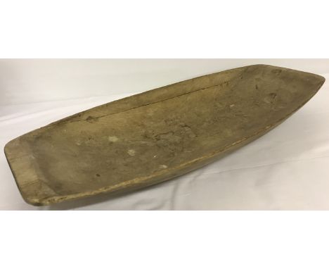 A vintage wooden dough kneading trough.   Approx. 67cm long.