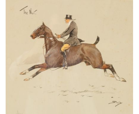 'Snaffles' Charles Johnson Payne (1884-1967)/The Nut/signed lower left 'Snaffles' in pencil to the margins and inscribed lowe