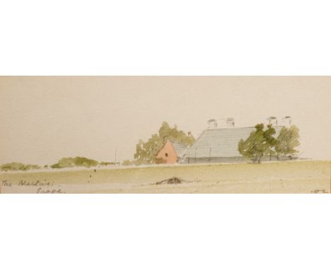Sir Hugh Casson PRA, RDI (1910-1999)/The Maltings, Snape/a pair/initialled/watercolour, 6cm x 16cm/and Rottingdean/initialled