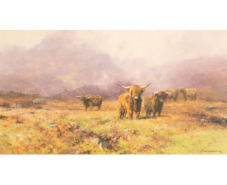 David Shepherd (1931-2017)/Highland Cattle/signed/limited edition no 197 of 850/print, 44cm x 77cm CONDITION REPORT: ARR Arti