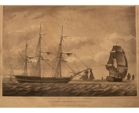 Robert Dodd (1748-1816)/Eight Marine Engravings/published by Robert Dodd near the Admiralty, some dated 1807/and five further