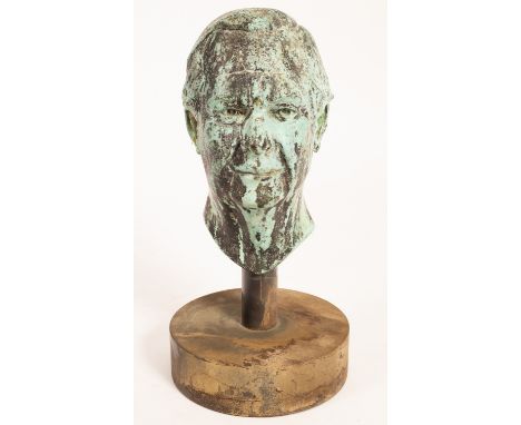 Gordon (20th Century)/Bronze Bust/thought to be Captain Francis Burne/signed/52cm high including plinth/Provenance: Chorley's