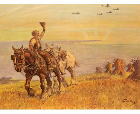 'Snaffles' Charles Johnson Payne (1884-1967)/Forrard On Me Lads and Hit Em Hard/signed/print, 50cm x 60cm CONDITION REPORT: A