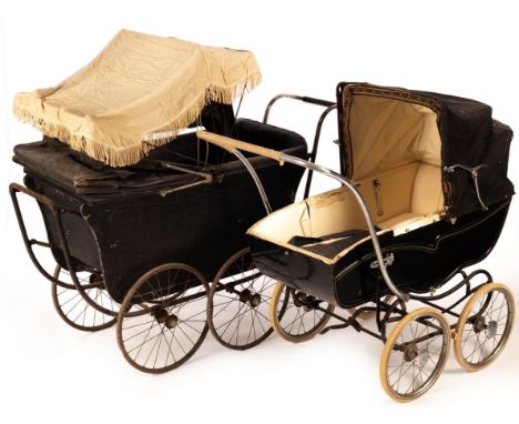 A vintage Marmet pram and another vintage pram CONDITION REPORT: Condition information is not usually provided in the descrip
