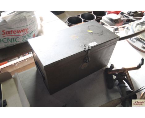A Juneero metal case complete with Juneero cutting tools etc. and numerous instructions