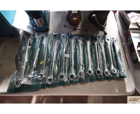 A Kamasa 12 piece metric combination spanner set 