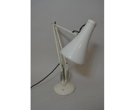 White Anglepoise lamp, made in England by Herbert Terry & Sons Ltd., Redditch 