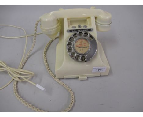 Bakelite Ericson / GPO telephone No.328F Model in ivory 