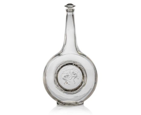 René Lalique DEUX DANSEUSES DECANTER AND STOPPER, NO. 3153 designed 1912clear and frostedmoulded R. LALIQUE, engraved R. Lal