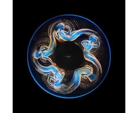  René Lalique CALYPSO SHALLOW BOWL, NO. 413 designed 1930opalescentstencilled R. LALIQUE FRANCE   36.5cm (14 3/5in) diameter 