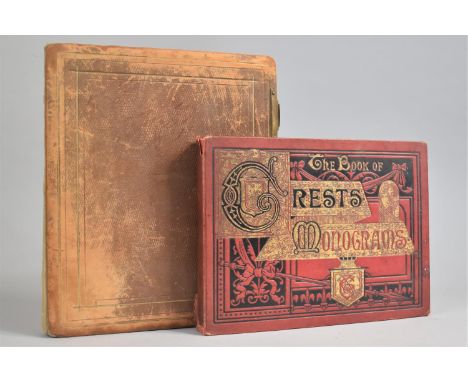 An Album Containing Various Portrait Prints, Famous Artists together with a Book of Crests and Monograms Etc 