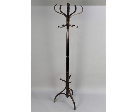 A Modern Bentwood Hat and Coat Stand, Missing Stick Ring 