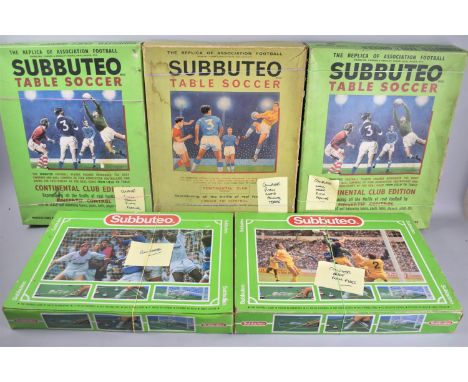 A Collection of Five Various Subbuteo Table Soccer Sets 