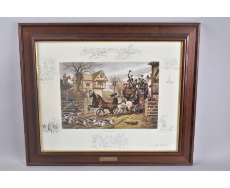 A Framed Reproduction Frank Paton Print, The Good Old Days, 34x24cm 