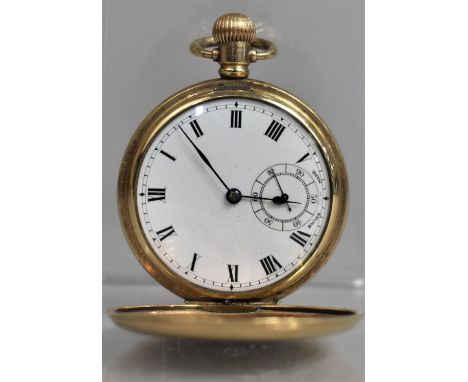 A Gold Plated Hunter Pocket Watch with Swiss Movement (Fully Working Order) in Dennison 'Star' Case, no. 250942