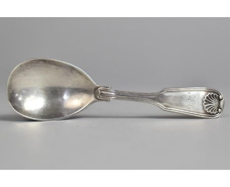 A Georgian Silver Caddy Spoon by Jonathan Hayne with Shell Motif Finial, London Hallmark 1832 