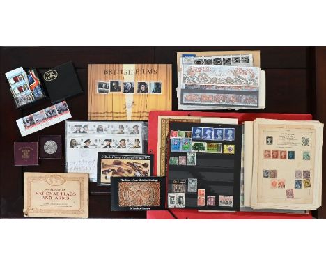 Quantity of postage stamps, First Day covers, cigarette cards etc