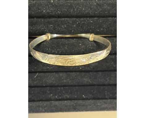 A 925 silver bangle 