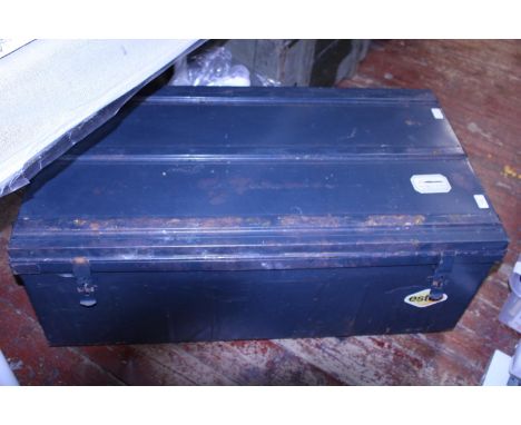 A large metal trunk. Shipping unavailable 