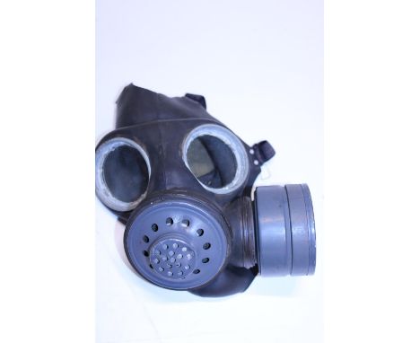 A vintage military gas mask 