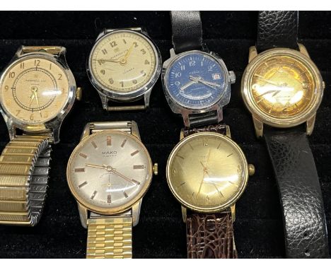 Six vintage gents watches a/f 