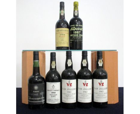 1 bt Adriano Ramos-Pinto 1975 Vintage Port i.n 1 bt Gould Campbell 1980 Vintage Port 3 bts Van Zellers 1983 Vintage Port 1 bt