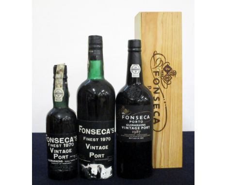 1 hf bt Fonseca 1970 Finest Vintage Port base of neck 1 bt Fonseca 1970 Finest Vintage Port base of neck 1 bt Fonseca Guimara