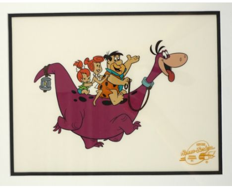 "Meet The Flintstones", Limited Edition, Hanna-Barbera Original Serigraph Gel, 1991 Gesamtmaße HxB 46,5x54,2cm, Passepartout-