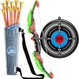 8x NEW & BOXED TEMI Bow and Arrow Set for Kids with LED Lights-Archery Set. RRP £19.99 EACH. Tart