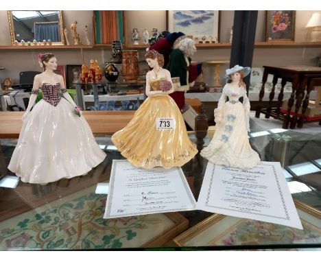 Royal Worcester a Golden Moment, Catherine & Coalport Femmes Fatales figuresCatherine has no certificate, and has a Manufactu