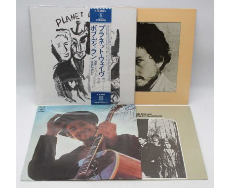 Bob Dylan, a collection of seven LP's all being Japanese pressings to include Planet Waves 25AP 2347 and P-8420Y, Before The 