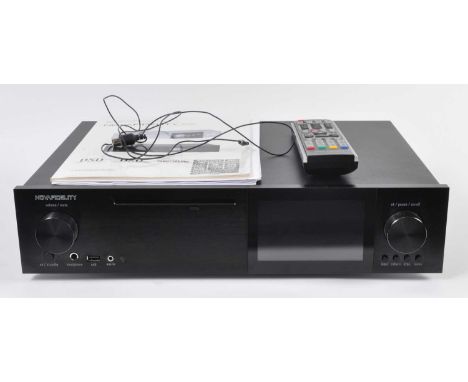 A NovaFidelity NF X40 media unit, Premium DSD DXD Audio DAC featuring native DSD file direct playback, Music Server with data